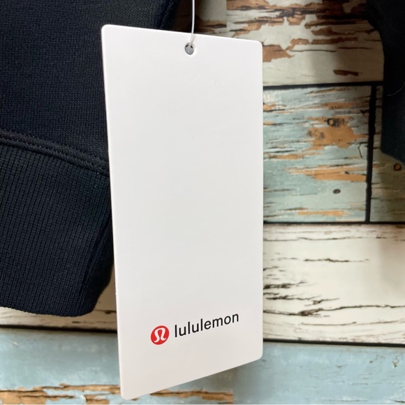 NWT Lululemon Perfectly Oversized Crew Fleece Sweatshirt Size 10 Black Sold Out - Picture 8 of 9